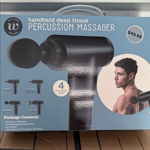 Wayland Square Black Percussion Massager